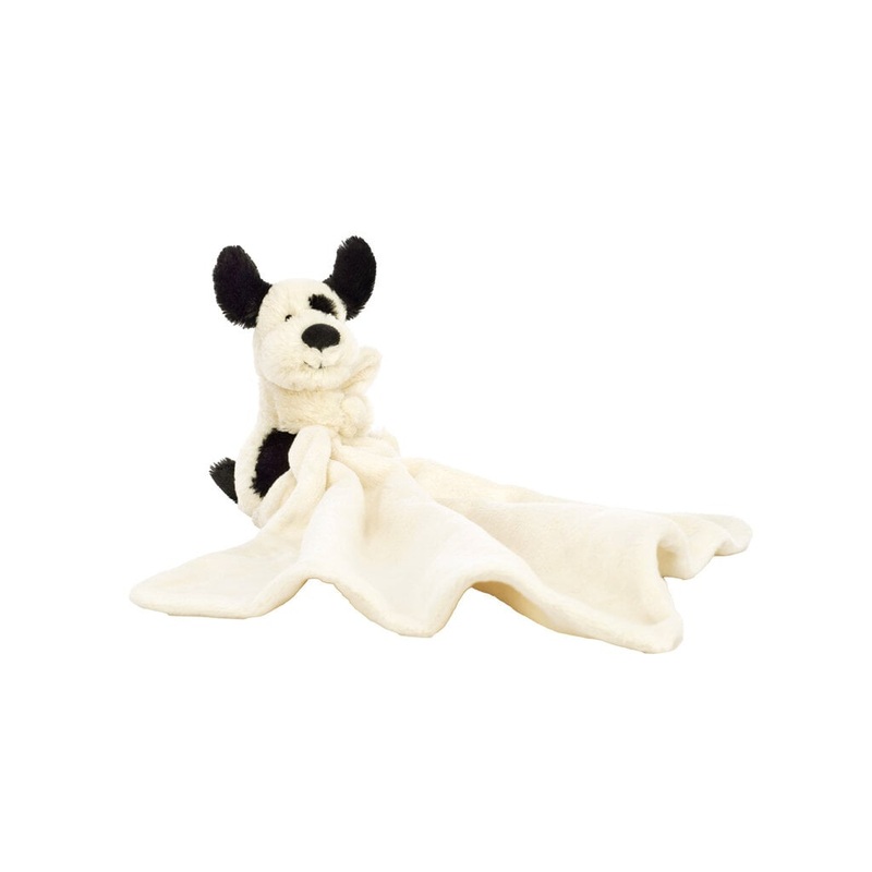Black & Cream Puppy Soother by Jellycat