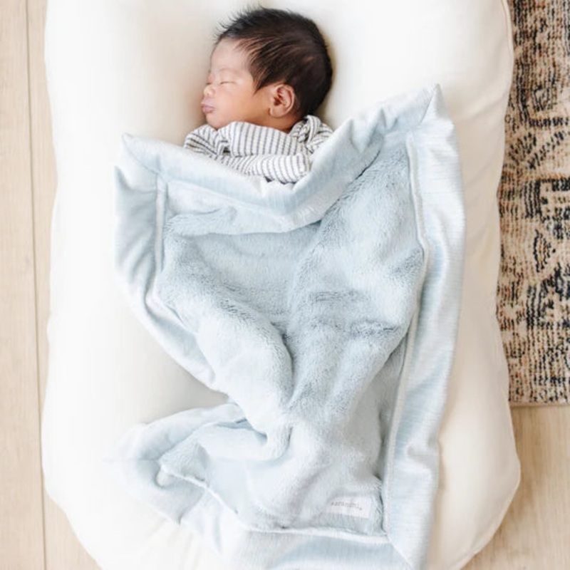 Saranoni Lush Mini Blanket (Chambray)