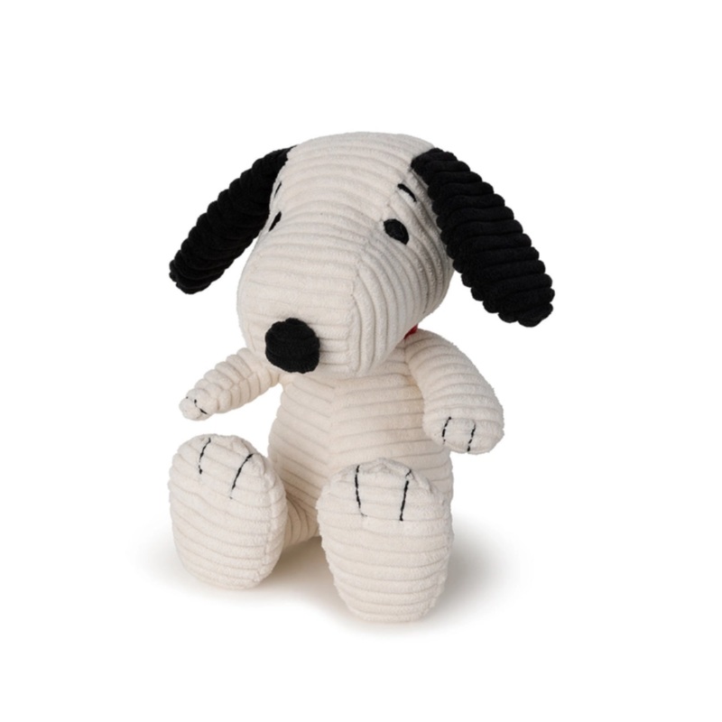 Snoopy Sitting Corduroy 7.5 Plush Toy by Bon Ton Toys