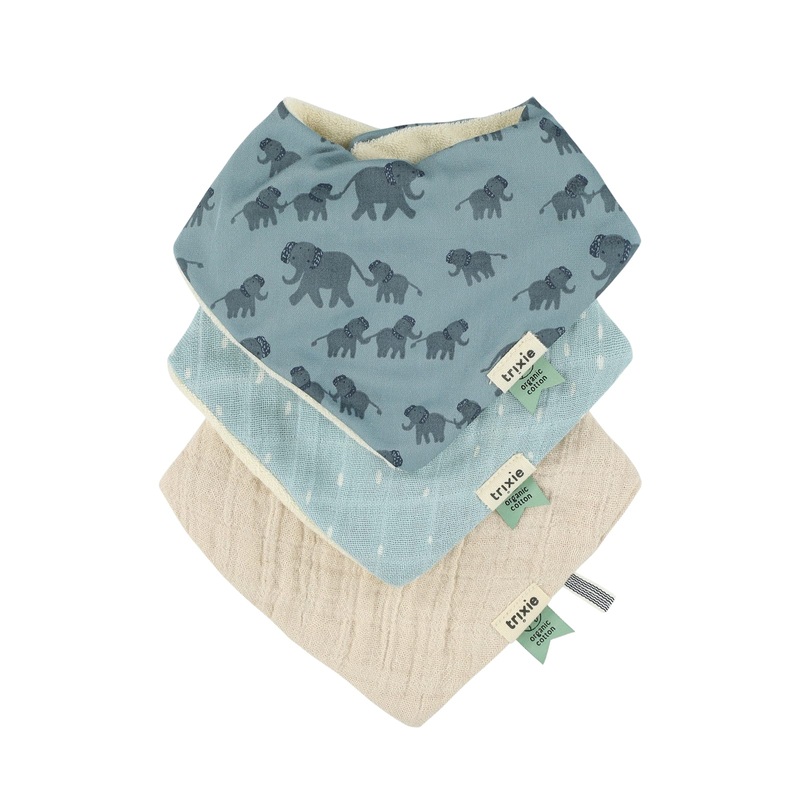 Bib 3-Pack Mix – Enchanting Elephant