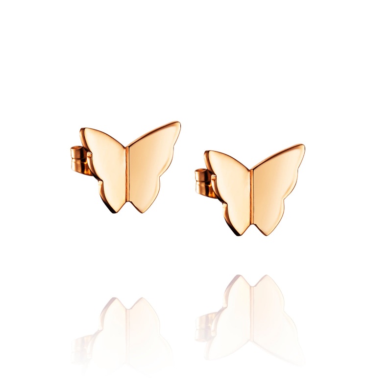 Efva Attling Little Miss Butterfly Earrings Gold