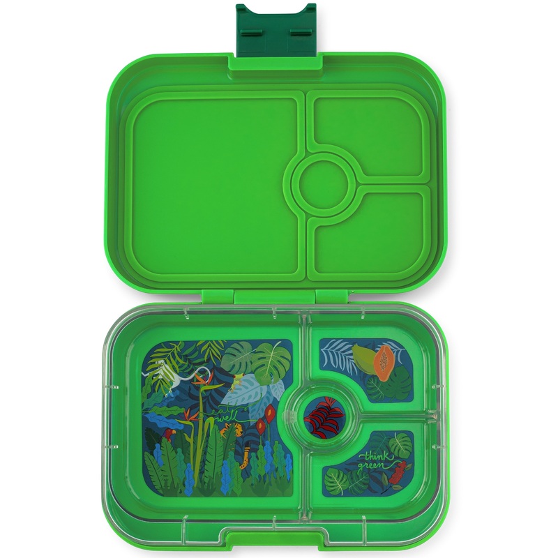 Yumbox Panino Leakproof Bento Box – 4 Compartment – Bamboo Green