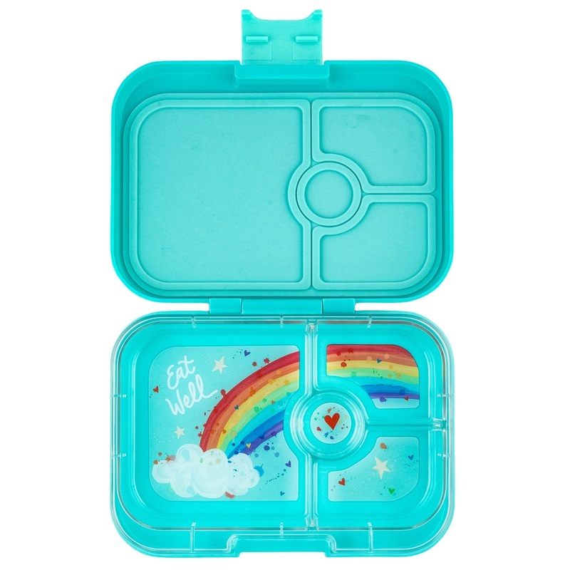 Yumbox Leakproof Sandwich Friendly Bento Box – 4 Compartment – Misty Aqua by YumBox