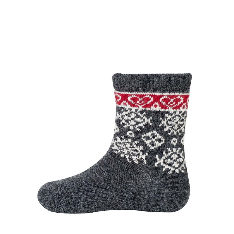 Bengt & Lotta Fjallnas Kids Wool Socks Anthracite 30-34