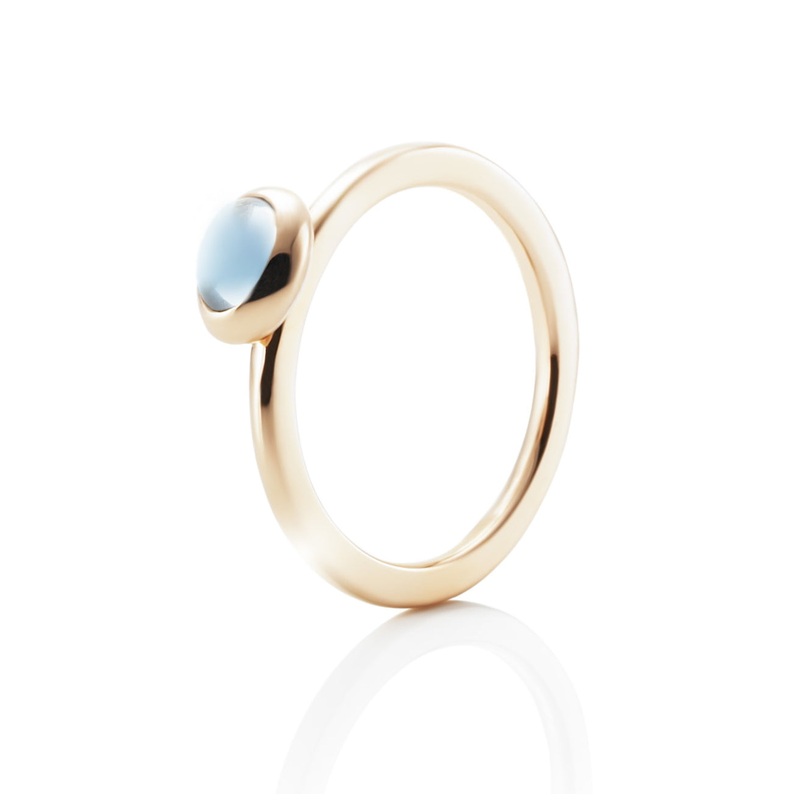 Efva Attling Love Bead Ring Topaz Gold