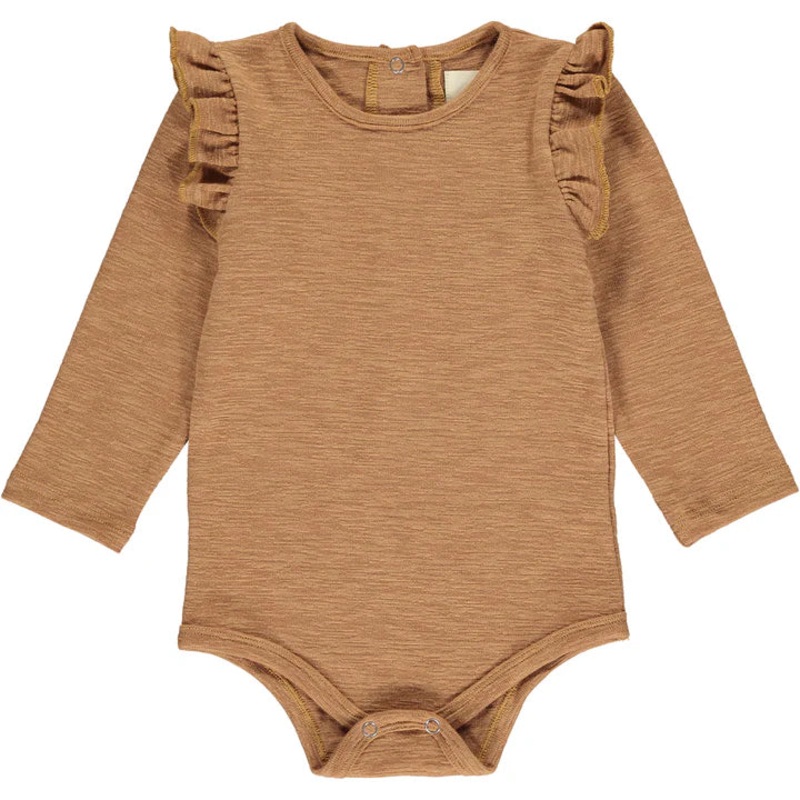 Vignette Quinn Onesie (Rust)|0-3 Months|3-6 Months|6-9 Months|9-12 Months|12-18 Months|18-24 Months