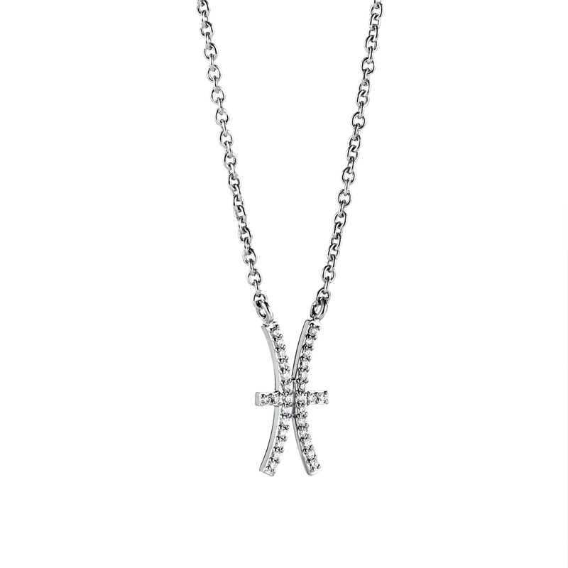 Efva Attling Double Trouble & Stars Necklace White Gold