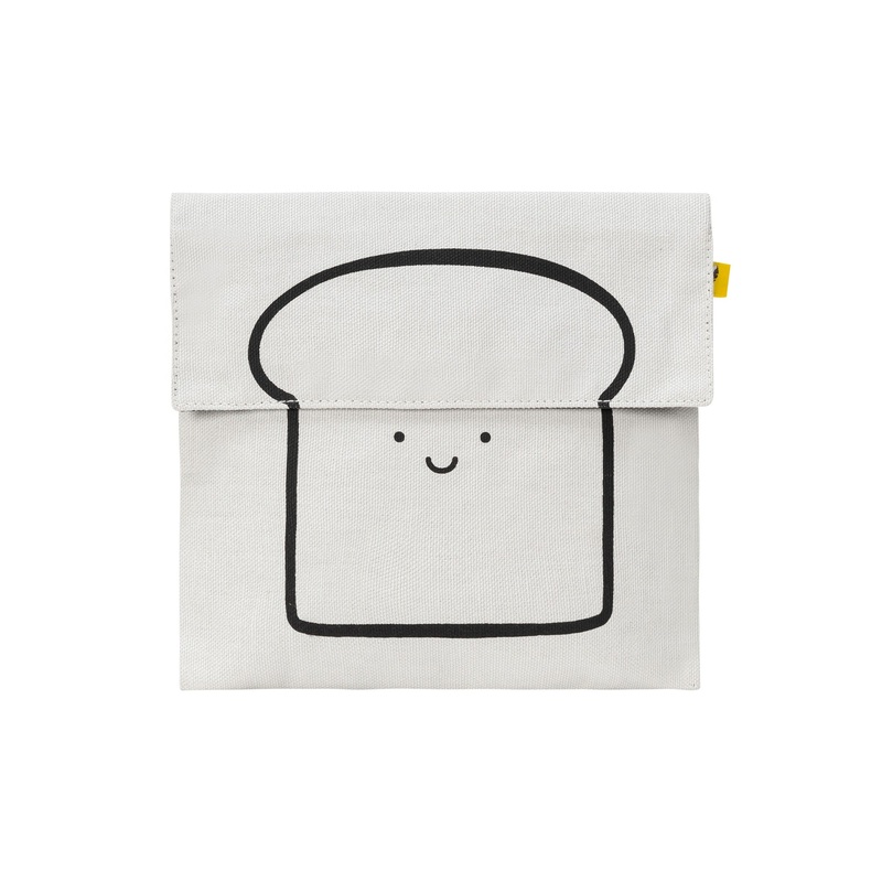 Flip Snack Sack Happy Bread Black