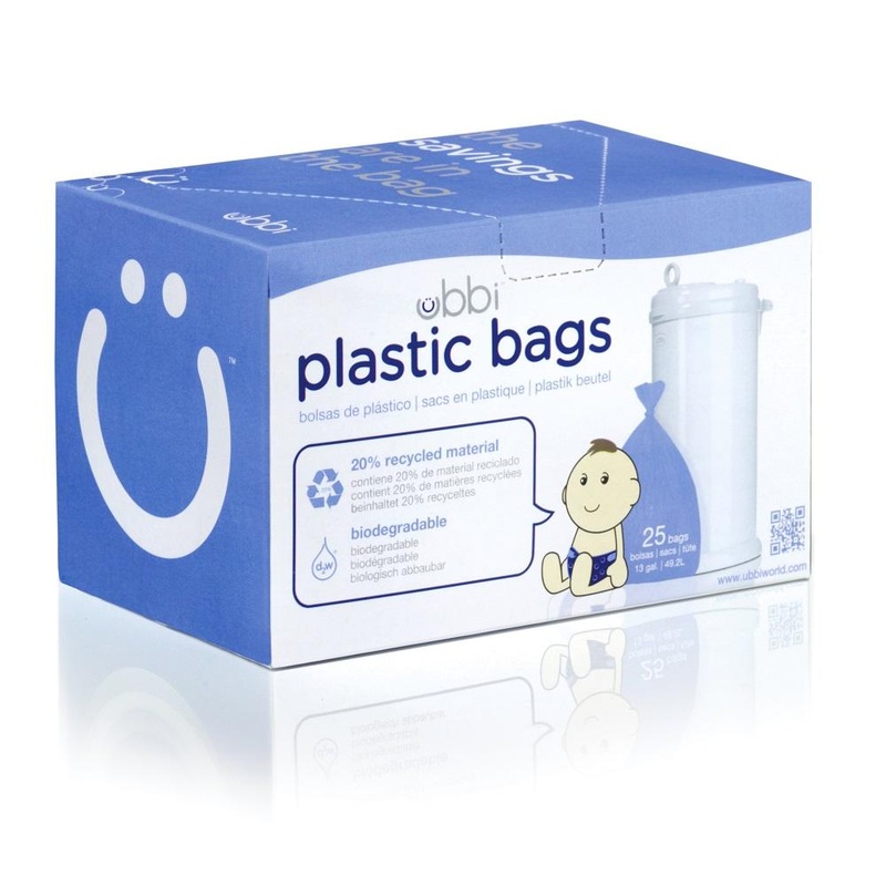 Ubbi Diaper Pail Plastic Bags (25 Pack)