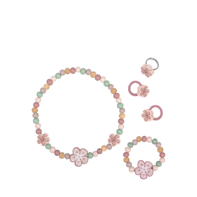 Wooden Jewellery Set – Flowers