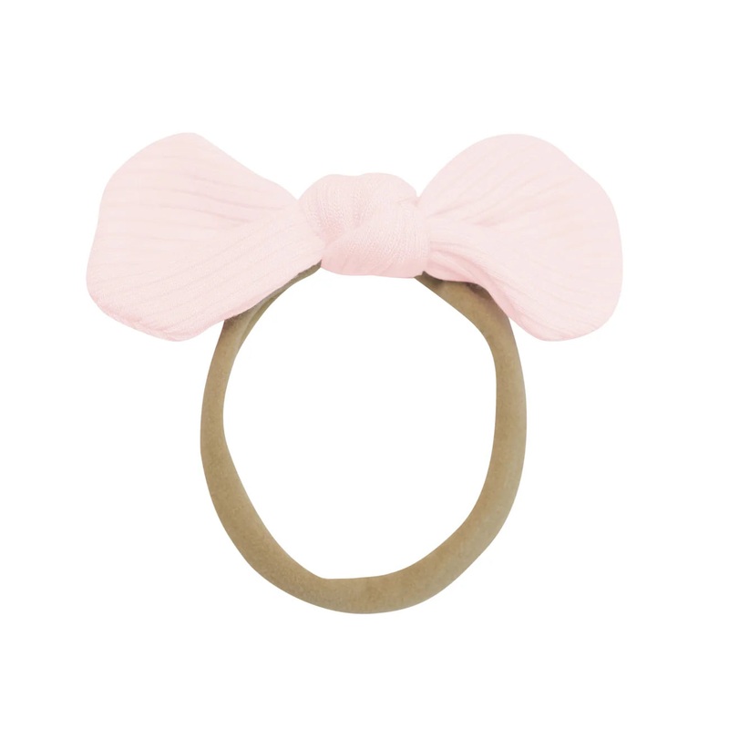 Kyte Baby Ribbed Nylon Bow (Sakura)