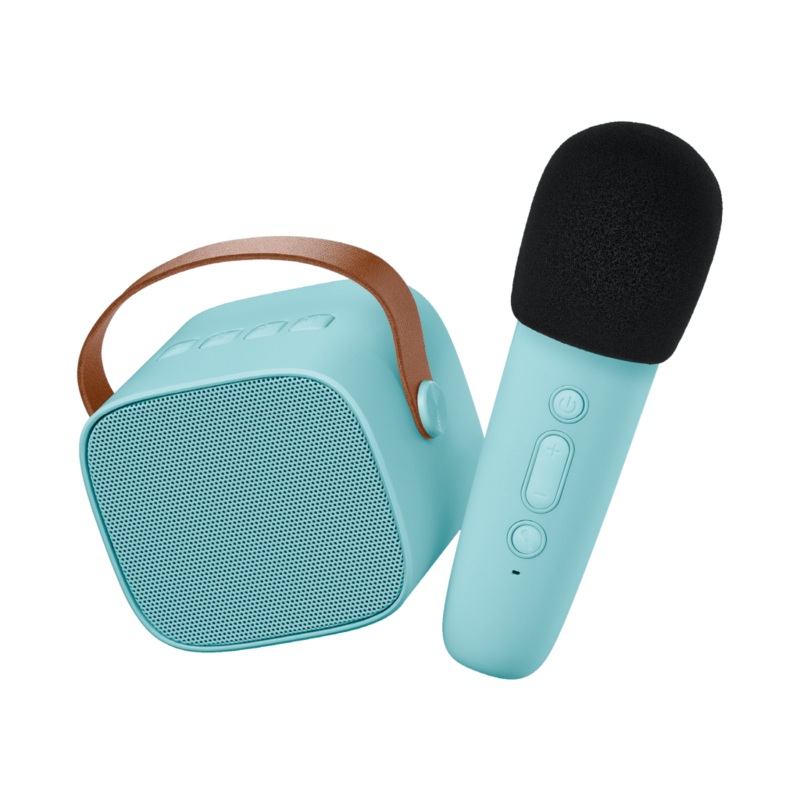 Kids Karaoke, Bluetooth Speaker & Wireless Microphone – Blue