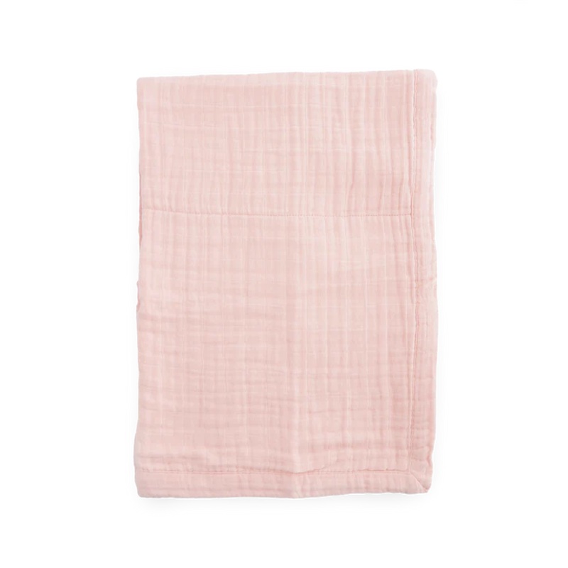 Little Unicorn Cotton Muslin Baby Quilt (Light Pink)