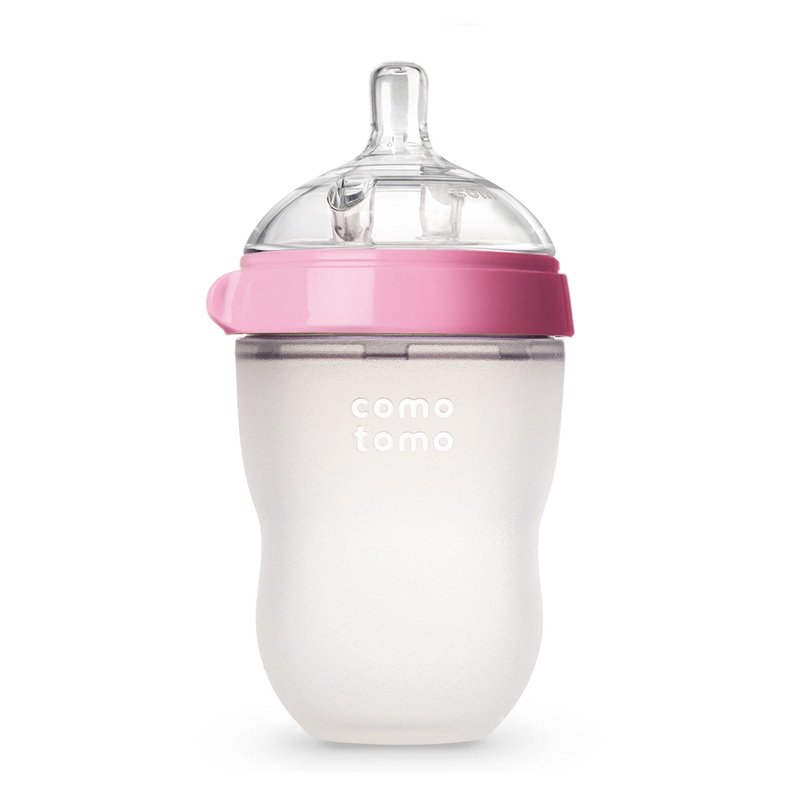 Comotomo Natural Feel Baby Bottle – Pink 8 Oz