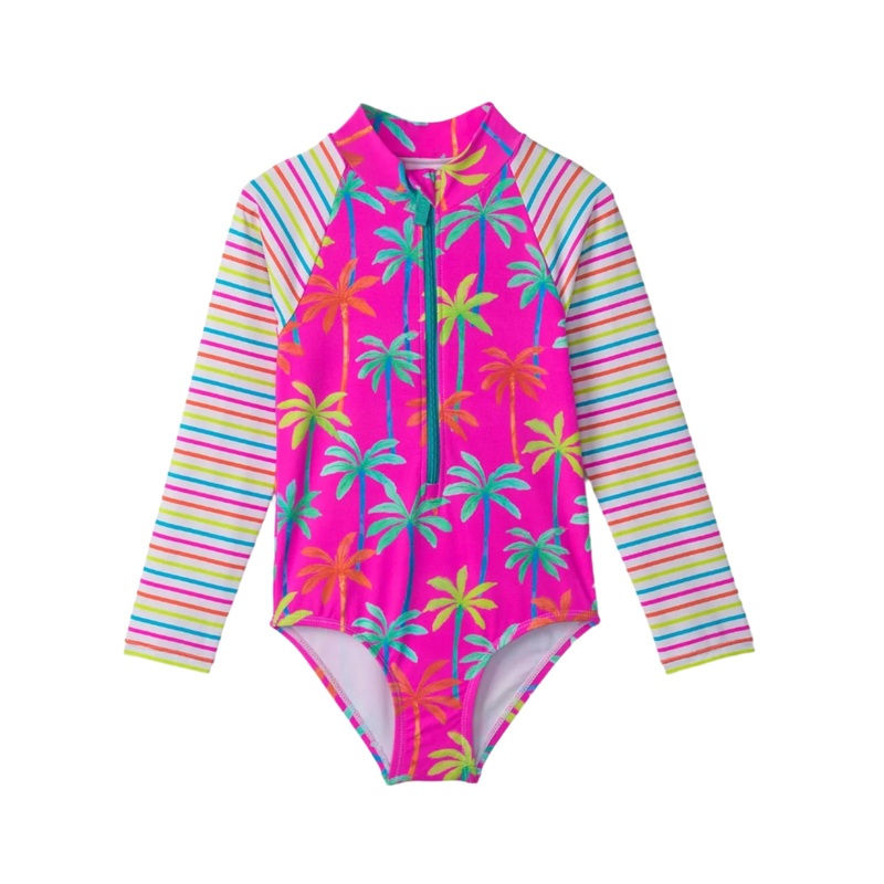 Hatley Long Sleeve Rashguard (Painted Palms)