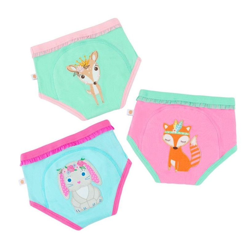 ZOOCCHINI Organic Potty Training Pants Set (Woodland Princesses)