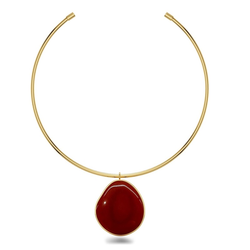 Edblad Agatha Necklace Maxi Red Gold