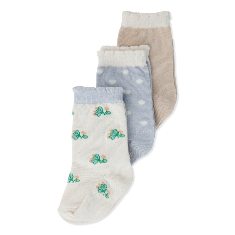 Frill Flower Socks Pack of 3 | Tuti