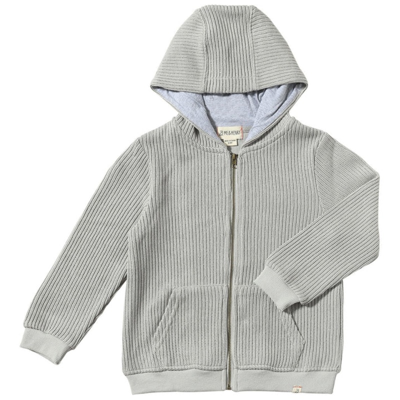 Me & Henry Bellamy Knitted Hooded Top (Grey)
