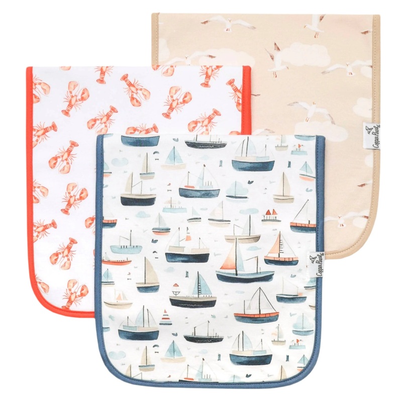 Premium Burp Cloths – Fischer (1 Unit Assorted) by Copper Pearl