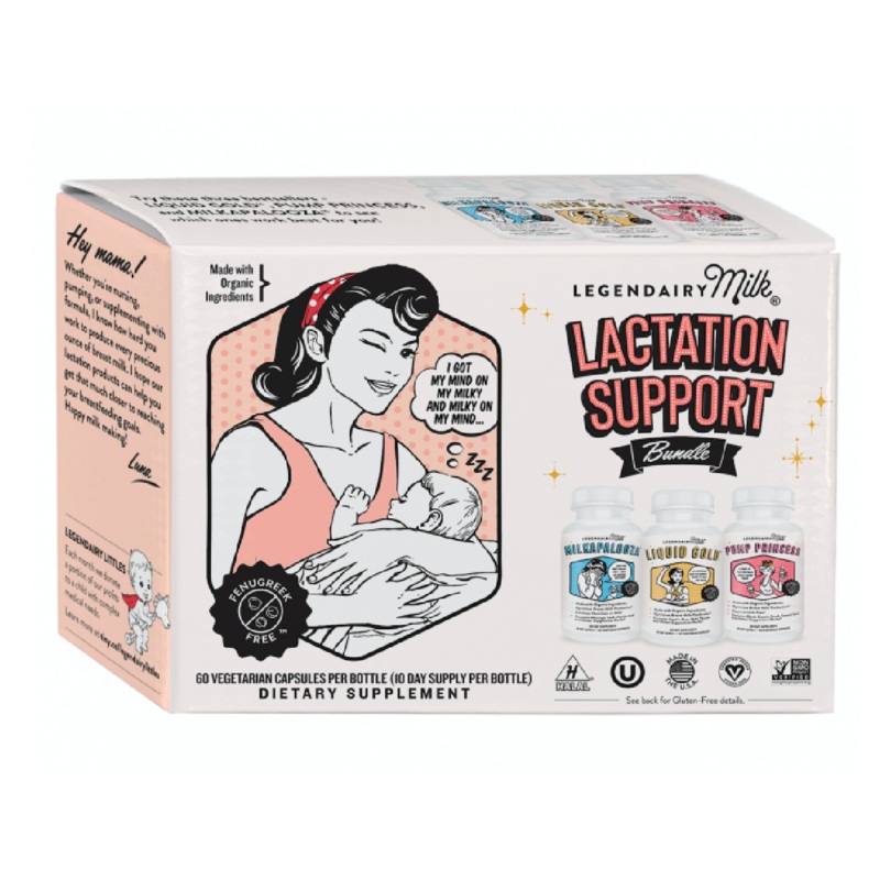 Legendairy Milk Lactation Support Bundle  3 bottles (60 capsules each)