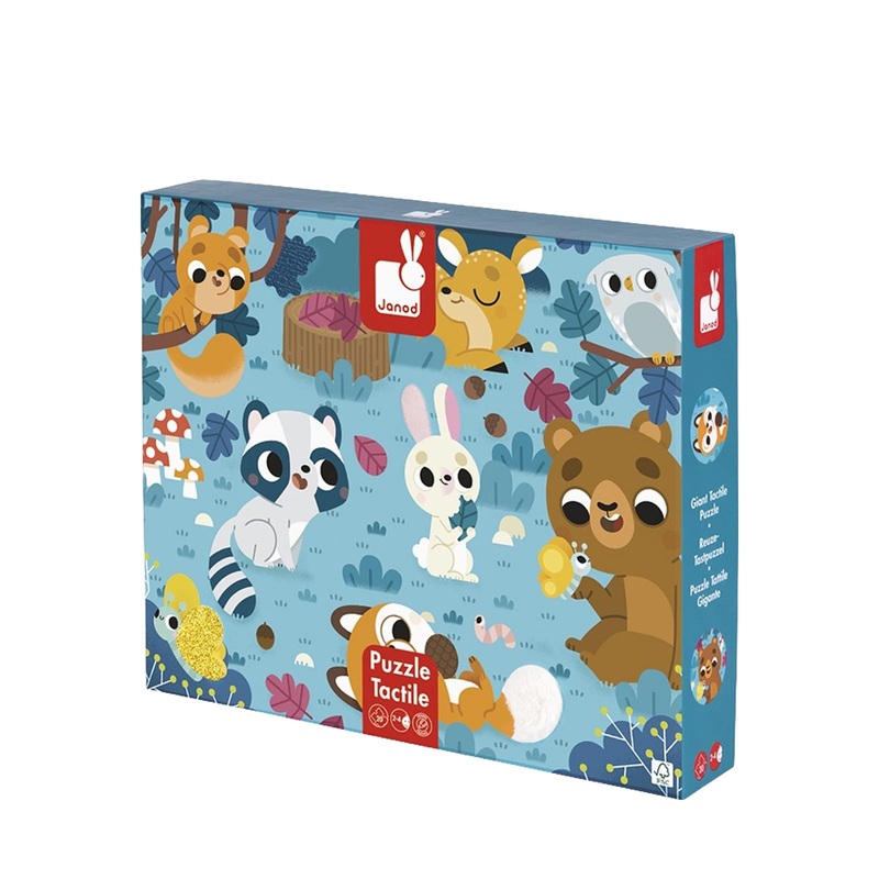 Tactile Puzzle Forest Animals – 20 Pieces