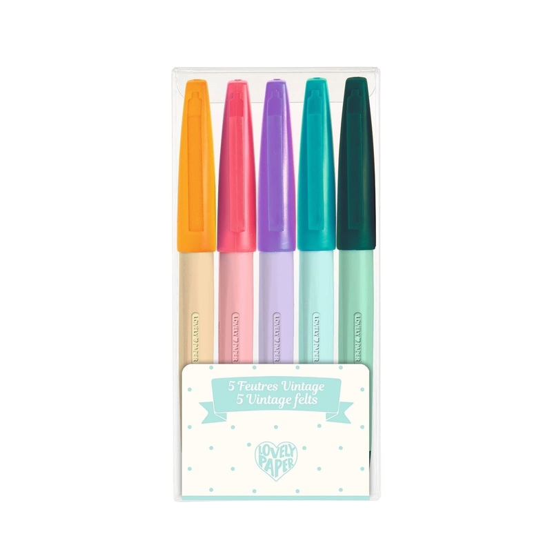 5 Felt Tip Pens – Vintage
