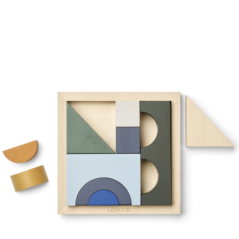 Ishan Puzzle – Faune Green Multi Mix