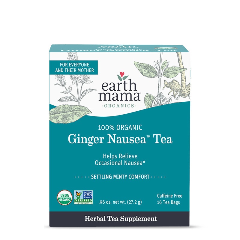 Organic Ginger Nausea Tea by Earth Mama Organics