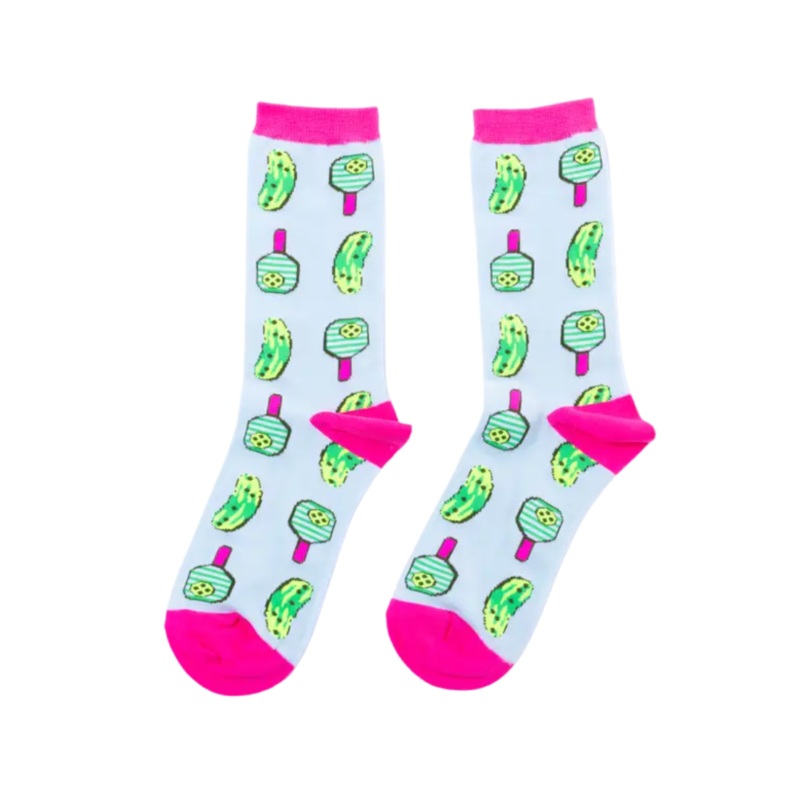 Pickleball Socks – Women’s Crew Socks For Pickle Ball Lovers by Yellow Owl Workshop