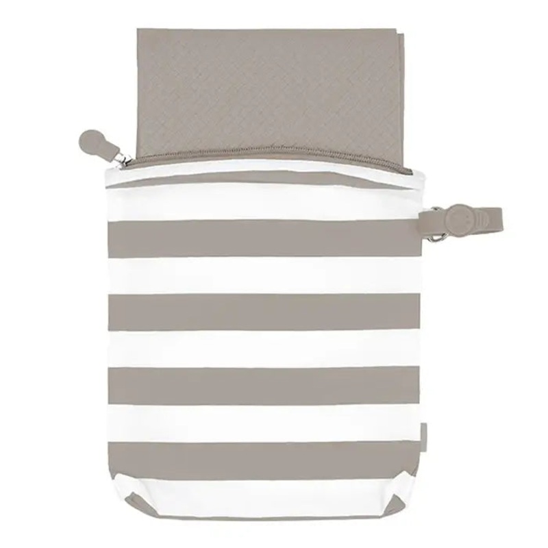 Ubbi On-the-go Changing Mat & Bag (Taupe)