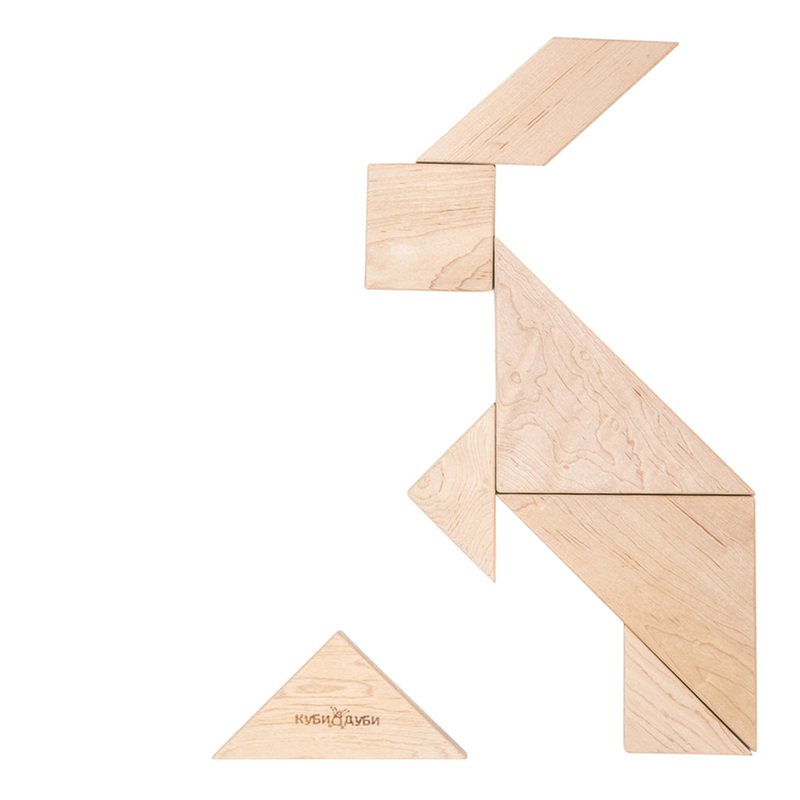 Wooden Brain Teaser – Tangram