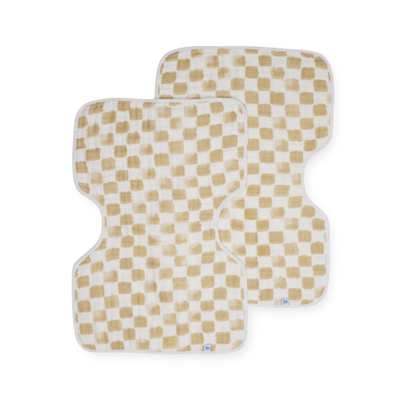 Little Unicorn Cotton Muslin Burp Cloth 2Pk (Adobe Checker)