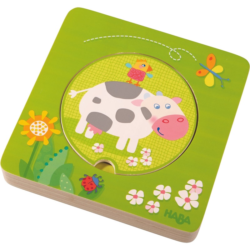 On The Farm 5pc Wooden Puzzle