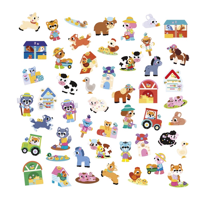 50 Big Stickers – Farm Animals