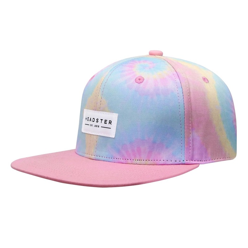 Headster Kids Tie Dye Pink Snapback Cap