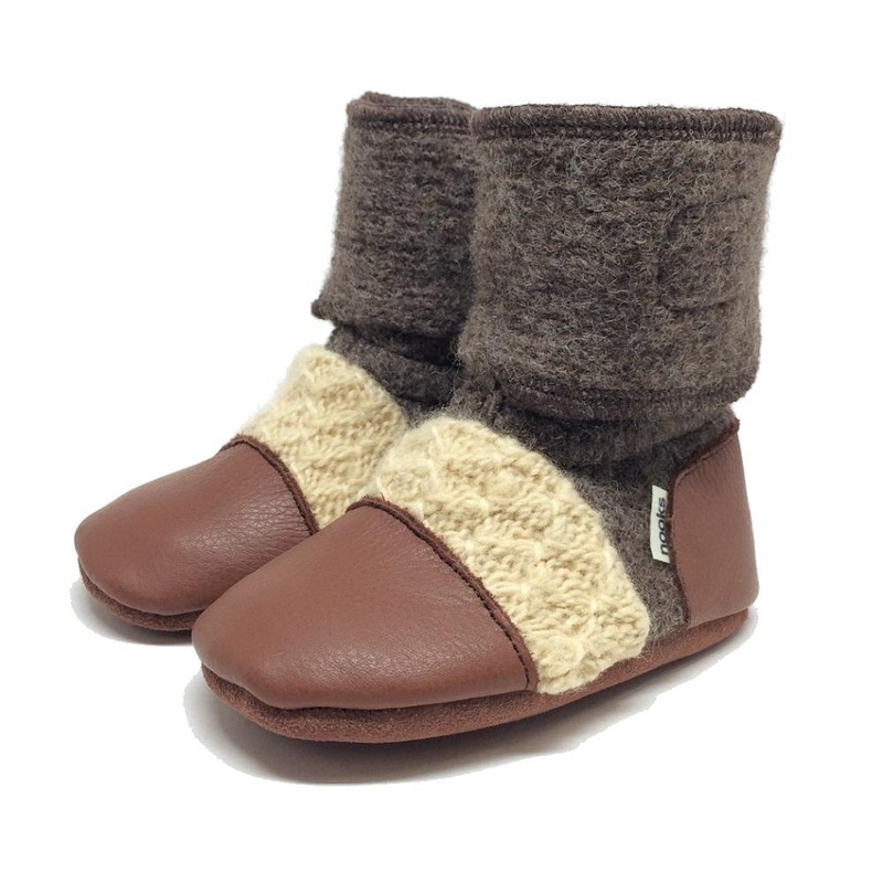 Nooks Design Felted Wool Booties (Little Earth)