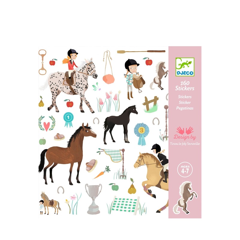 160 Stickers On Sheets – Horses