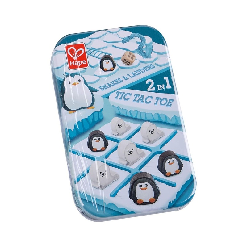 2 in 1 – Tic Tac Toe / Snakes & Ladders Games by Hape