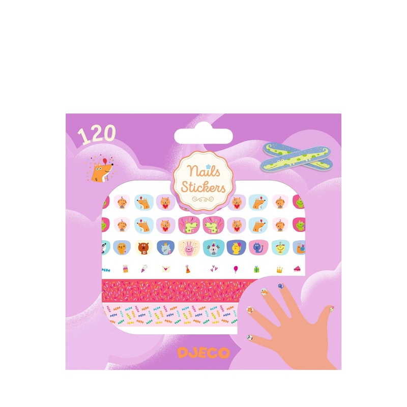 120 Nail Stickers – Happy Birthday