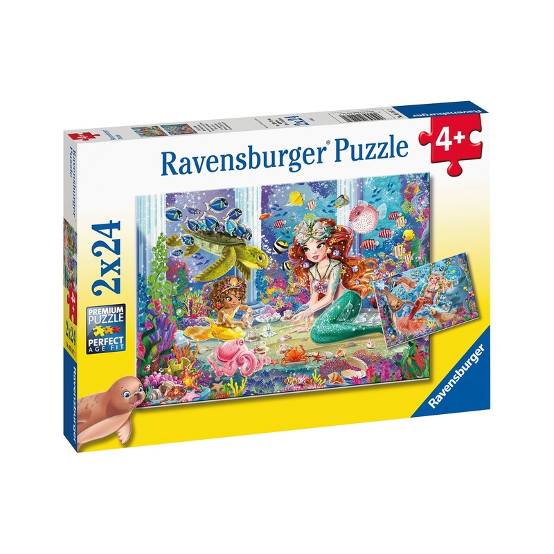 Ravensburger Mermaid Tea Party Puzzle 2X24 Piece