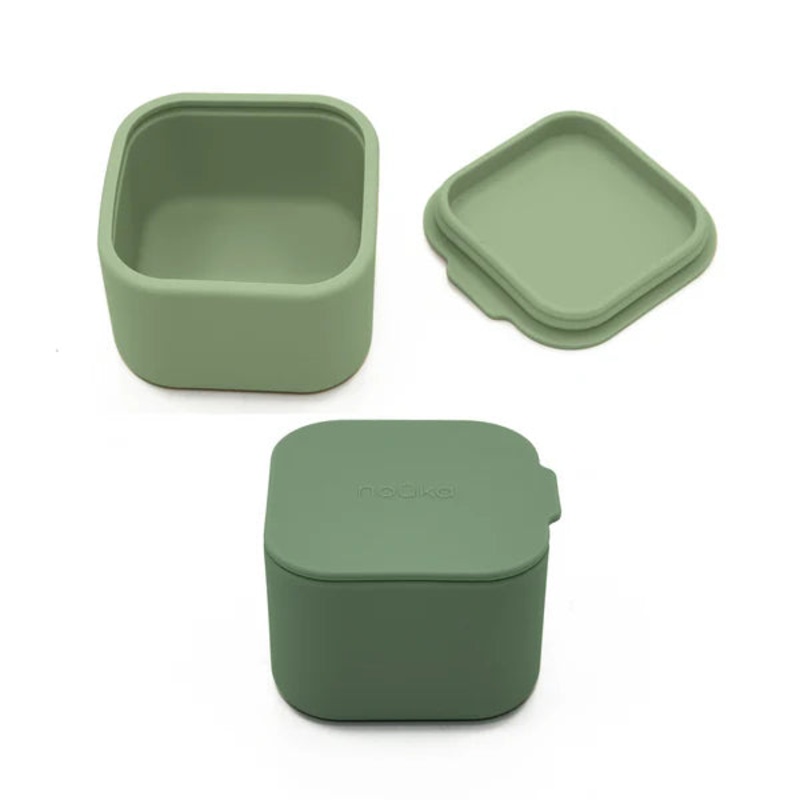 noka Mini Snack Cups 2Pk (Leaf/Fern)