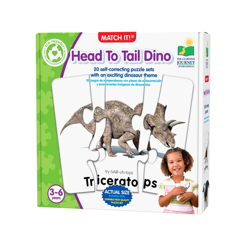 The Learning Journey Match It Head to Tails Dino