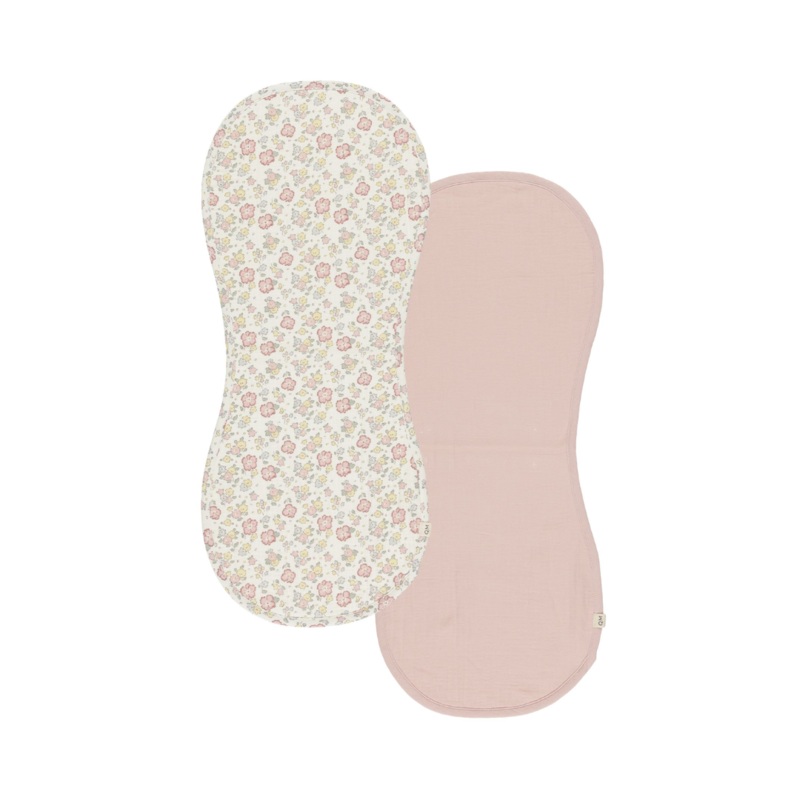 Burp Cloth, 2 Pack – Bloom, Bubblegum by Quincy Mae