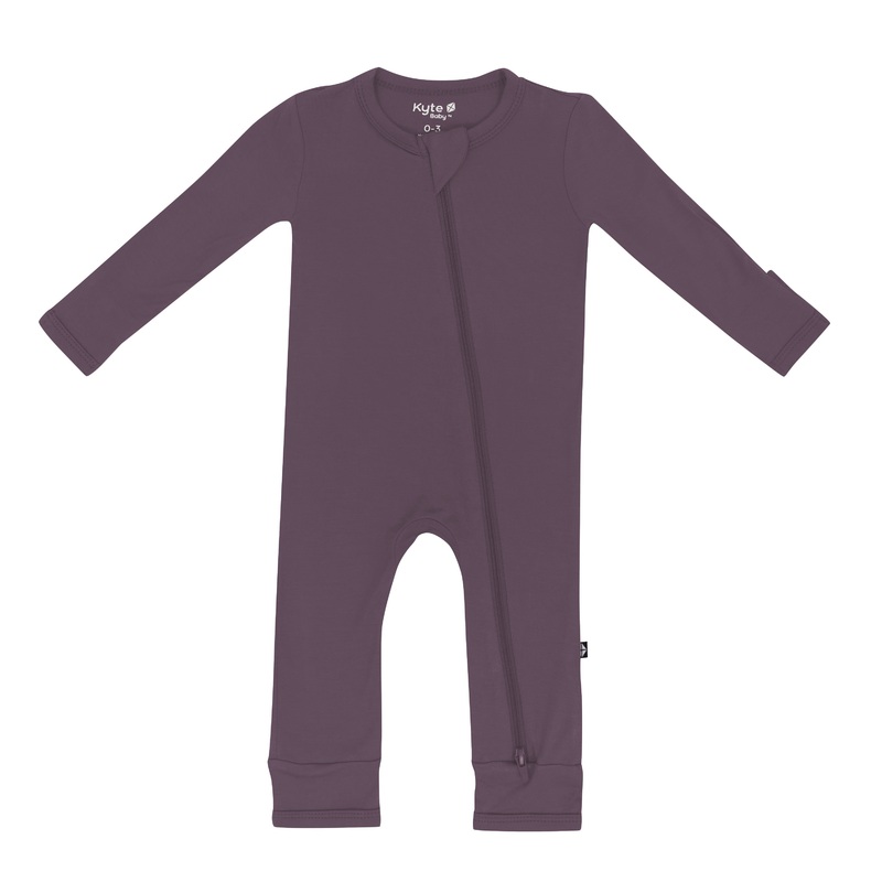 Kyte Baby Zippered Romper (Currant)