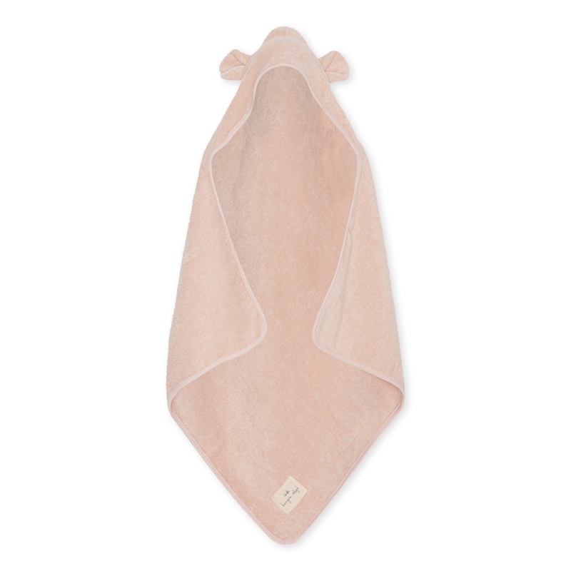 Organic Cotton Bear Terry Towel  Blush