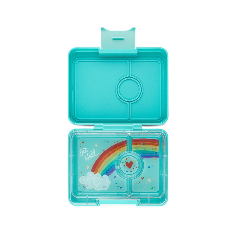 Yumbox Snack Misty Aqua Rainbow