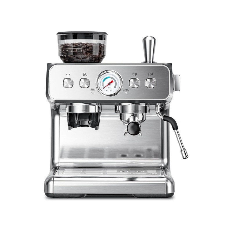 20-Bar Professional Espresso Machine With Grinder And Milk Frother