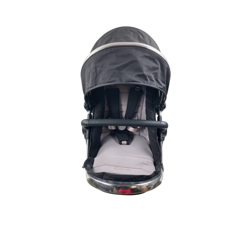 iCandy Peach Chrome Stroller Seat, 2018, Black Beluga