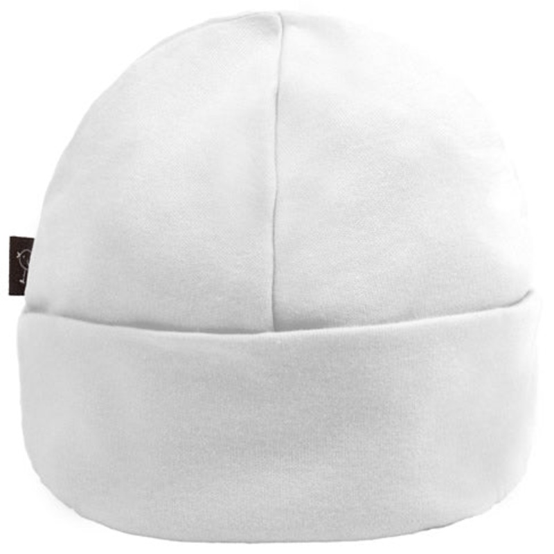 Kushies Cotton Baby Cap, 1-3m – White